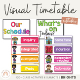 BRIGHTS Visual Timetable | Classroom Decor | Editable