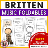 Music Composer Worksheets - BRITTEN Biography Research and