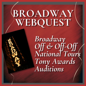 Preview of BROADWAY MUSICAL THEATRE | Webquest