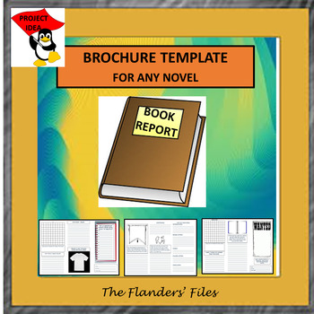 Preview of BROCHURE TEMPLATE FOR ANY NOVEL BOOK REPORT OR PROJECT