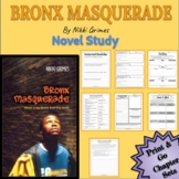 BRONX MASQUERADE by Nikki Grimes Printable Novel Study