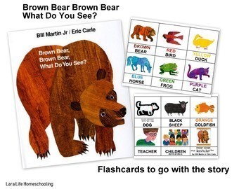 Preview of BROWN BEAR BROWN BEAR WHAT DO YOU SEE? FLASHCARDS