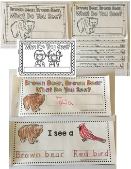 BROWN BEAR STORY SEQUENCING CARDS AND PRINTABLE BOOKS by Marcelle's KG Zone