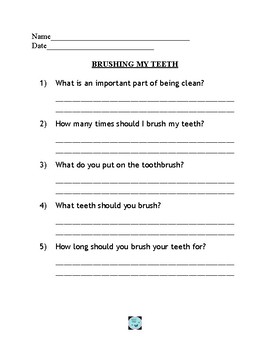 BRUSHING MY TEETH SOCIAL STORY by Special Ed Teacher's Corner | TPT