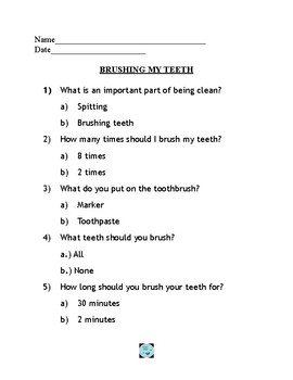 BRUSHING MY TEETH SOCIAL STORY by Special Ed Teacher's Corner | TPT