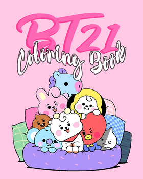 78 Bt21 Christmas Coloring Pages  HD