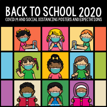 Preview of BTS 2021 - Covid Safety and Social Distancing Posters, Activities, Printables