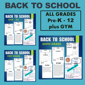 Preview of BTS - BACK TO SCHOOL BUNDLE - ALL GRADES and GYM / PE - Higher Order Thinking