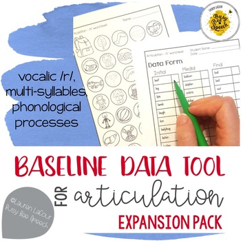Preview of Back to School Speech Therapy Baseline Data Collection Expansion Pack