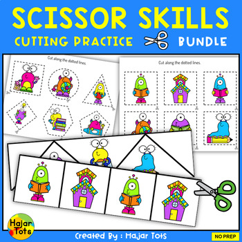 FREE! - 👉 Scissor Cutting Skills Assessment Workbook - Teacher-made