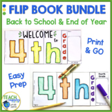 Back to School & End of Year Flip Book BUNDLE | 4th Grade