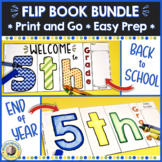 Back to School & End of Year Flip Book BUNDLE | 5th Grade