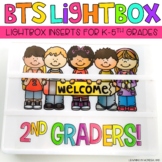 BTS Lightbox Inserts