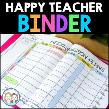 Preview of Editable Teacher Binder-Editable Lesson Plan Templates-Classroom Forms