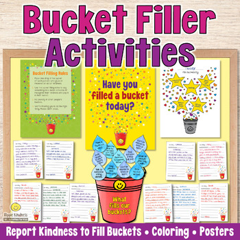 BUCKET FILLER ACTIVITIES Kindness Coloring Compliments Bulletin Board