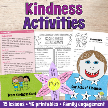 KINDNESS ACTIVITIES Craft, Bulletin Board, Coloring Pages, Quilt ...