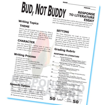 bud not buddy essay
