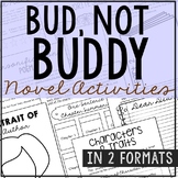 BUD NOT BUDDY Novel Study Unit Activities | Book Report Project