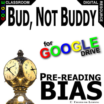 Preview of BUD, NOT BUDDY PreReading Bias Intro Discussion Activity DIGITAL Fun Questions
