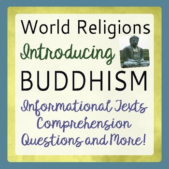 Preview of BUDDHISM  World Religions Informational Texts Activities PRINT and EASEL