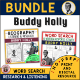 BUDDY HOLLY Music Activities and Worksheets BUNDLE