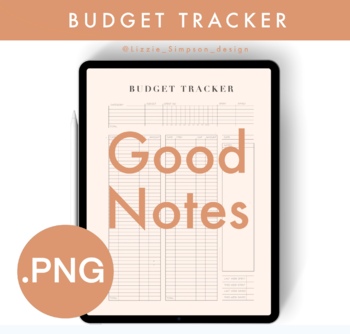 Preview of BUDGET TRACKER - MINIMALIST- DIGITAL DOWNLOAD - GOODNOTES