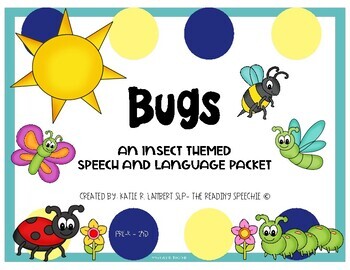 Preview of BUGS! Insect Themed Speech and Language Activities