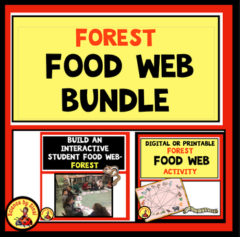Preview of BUILDING A FOOD WEB! 2 Interactive Activities BUNDLE LS2-3, 5-LS2-1 Energy Flow