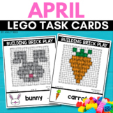 BUILDING BRICK LEGO EASTER Task Cards for APRIL
