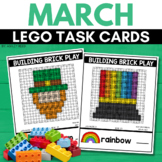 BUILDING BRICK LEGO ST. PATRICK'S DAY Task Cards for MARCH