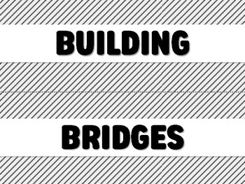 Preview of BUILDING BRIDGES THROUGH HISTORY Black History Month Bulletin Board Decor Kit