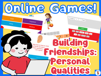 Preview of BUILDING FRIENDSHIPS ONLINE GAMES! SEL, SPED, AUTISM, SOCIAL LEARNING PDF
