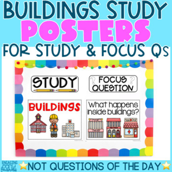 Preview of BUILDING STUDY POSTERS | Creative Curriculum Teaching Strategies GOLD