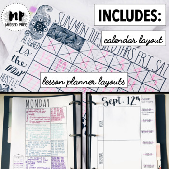 BULLET JOURNAL LESSON PLANNER - AS SEEN ON PINTEREST & INSTAGRAM