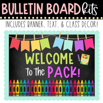 BULLETIN BOARD KIT - Welcome to the Pack | Back to School Classroom Décor