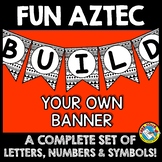BULLETIN BOARD LETTERS BLACK AND WHITE (TRIBAL CLASSROOM D