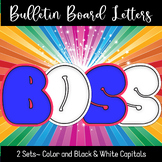 BULLETIN BOARD LETTERS | BOSS STYLE | Font Clipart