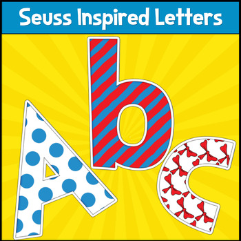 Preview of BULLETIN BOARD LETTERS Dr. SEUSS INSPIRED STYLE