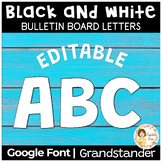 BULLETIN BOARD LETTERS | Editable Grandstander Google Font
