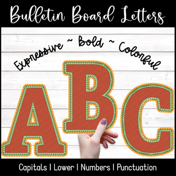 Preview of BULLETIN BOARD LETTERS | Font Clipart | MEXICAN RED
