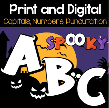 Preview of BULLETIN BOARD LETTERS HALLOWEEN STYLE ABC CLIPART
