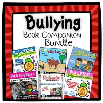 Preview of BULLYING Book Companion BUNDLE for Grades K-5