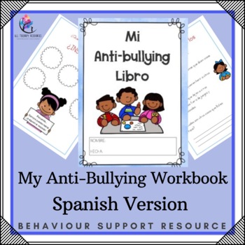 Preview of BULLYING WORKBOOK  Social Emotional Counseling Lesson - SPANISH VERSION