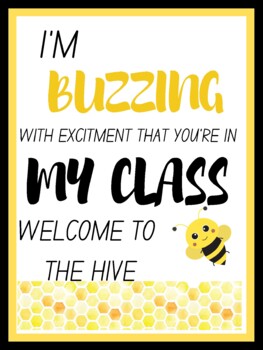 Preview of BUMBLE BEE POSTERS/HAND OUT CARDS