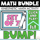 BUMP Kinesthetic Math Bundle for First Grade - Set of 7 Di