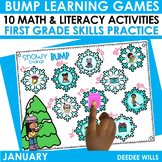 BUMP Games Monthly Math and Literacy First Grade | January