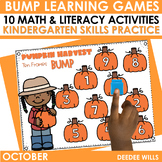 BUMP Games Monthly Math and Literacy Kindergarten | October