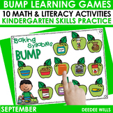 BUMP Games Monthly Math and Literacy Kindergarten | September