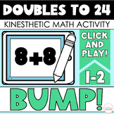 BUMP Kinesthetic Math Activity - Doubles Facts to 24 - Dig