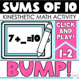 BUMP Kinesthetic Math Activity - Sums of Ten - Digital Resource